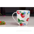 promotion mug ceramic strawberry design